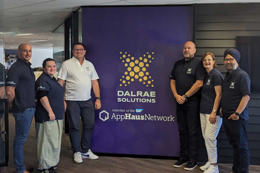 The DalRae Solutions and SAP teams in the DalRae Solutions Brisbane office.